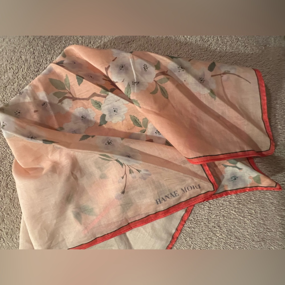 Vintage Hanae Mori hankerchief - mid 1980s